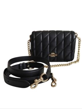 Coach Nappa Leather Black Quinn Bag
